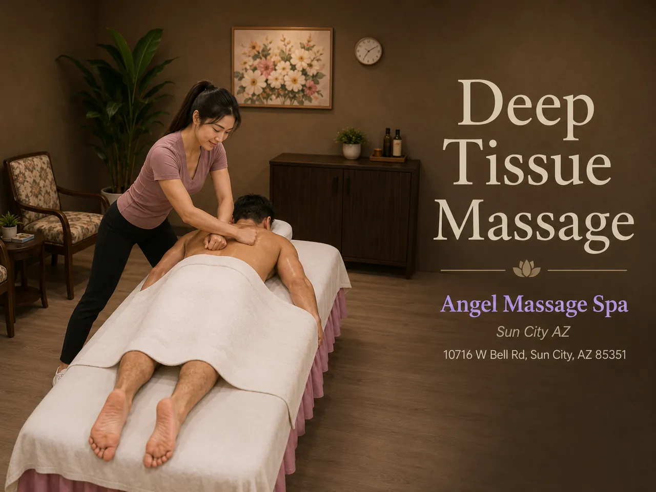 Deep Tissue Massage in Sun City, AZ at Angel Massage Spa