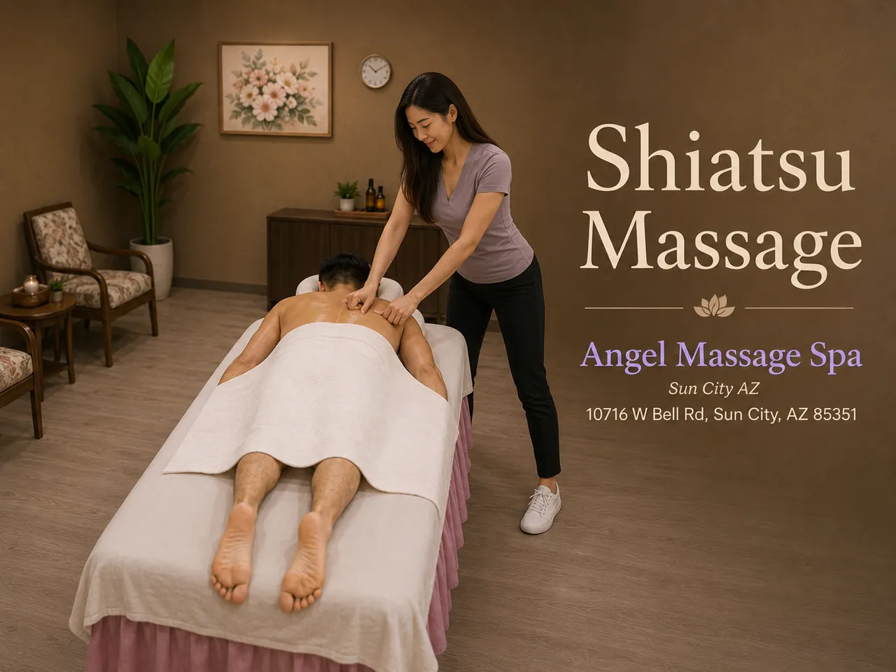 Shiatsu Massage in Sun City, AZ at Angel Massage Spa
