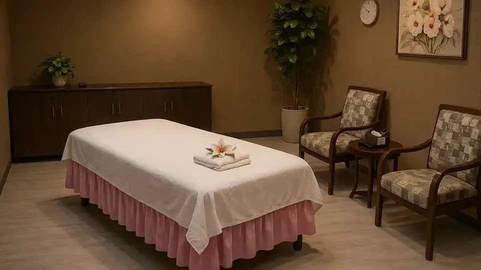 Massage therapy for sore muscles between physical therapy sessions