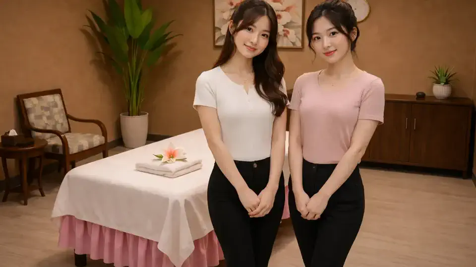 Clean private massage room for weekend stress relief